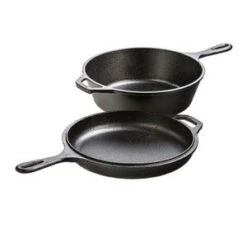 Lodge 10 3/4" Skillet 3.2 Qt Cast Iron Combo Cooker Set