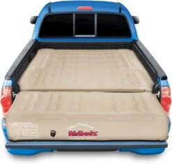 PPI-505 Mid Size 5′-5.5′ Short Bed Tan Truck Bed Mattress With Built-in Rechargeable Battery Air Pump