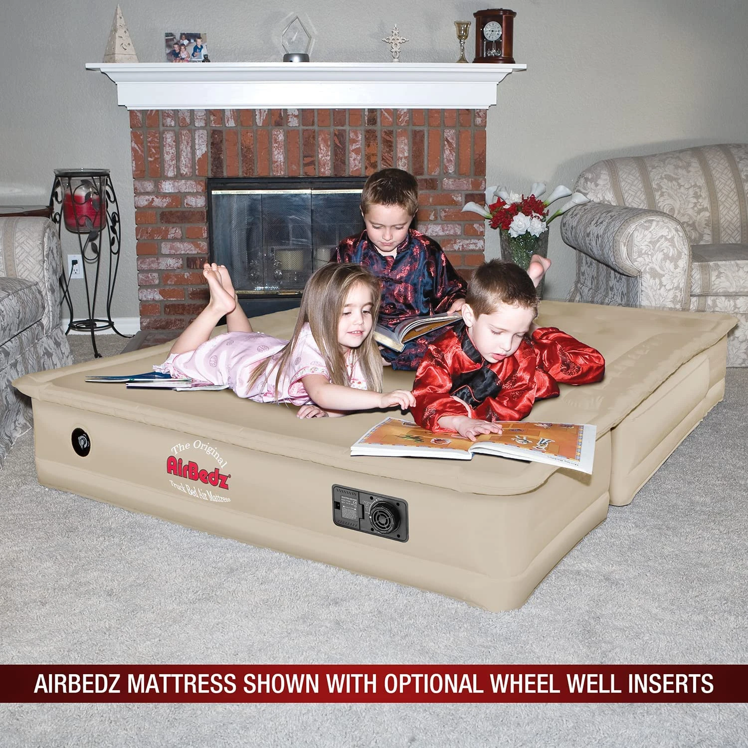 Pittman Outdoors AirBedz PPI-TAN_AC5_505 AirBedz Original Tan Truck Bed Air Inflatable Wheel Well Side Inserts 5 Pittman Outdoors AirBedz PPI-TAN_AC5_505 AirBedz Original Tan Truck Bed Air Inflatable Wheel Well Side Inserts - Image 3