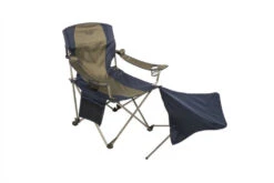 Kamp Rite Camp Chair With Removable Footrest -Familytentcamping Shop CC231 unzipped