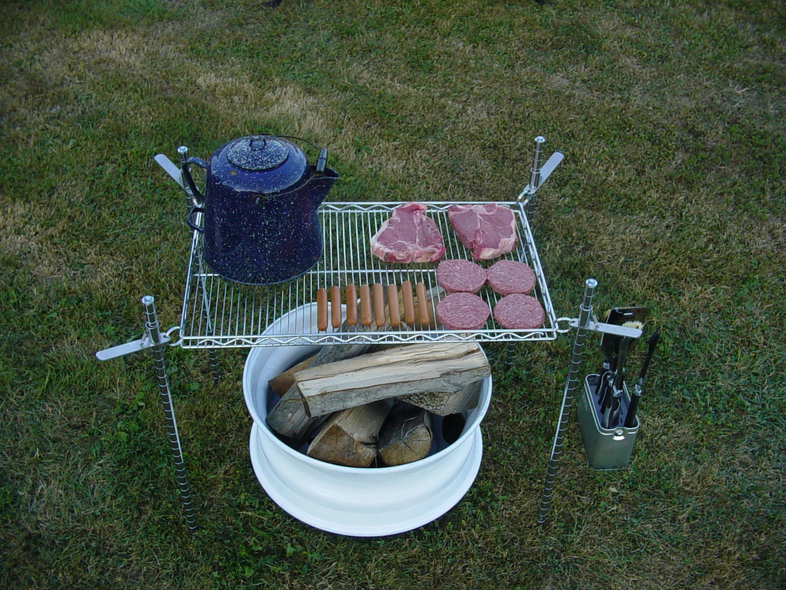 Quick Adjust Campfire Cooking Grill 4 Quick Adjust Campfire Cooking Grill - Image 2