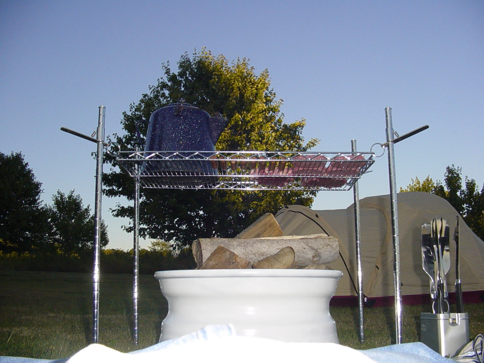 Quick Adjust Campfire Cooking Grill 3 Quick Adjust Campfire Cooking Grill