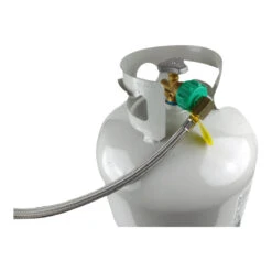 GasGear By GasStop 90 Degree Braided Stainless Pigtail Hose 18”