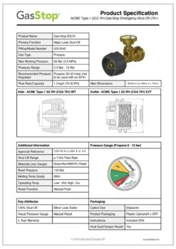 Familytentcamping Shop -Familytentcamping Shop Gas Stop ACME 1 USA Specifications