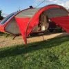 PahaQue NuCamp T@B 320 Trailer Awning (Sunset Red Trim)