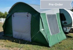 PahaQue Forest River R-Pod Trailer Side Tent Silver / Forest Green
